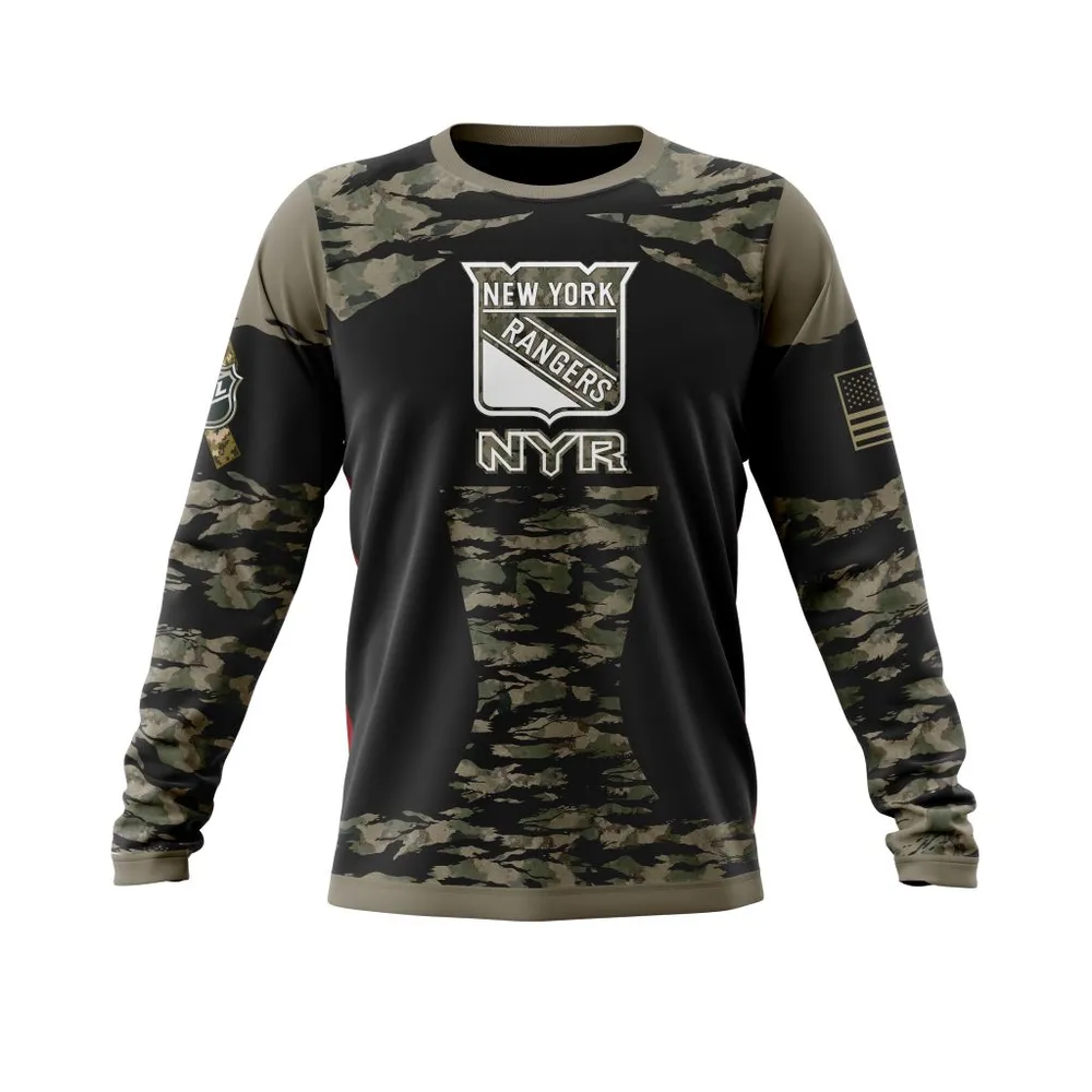 New York Rangers | Honors Veterans And Military Members Long Sleeved Sweatshirt 