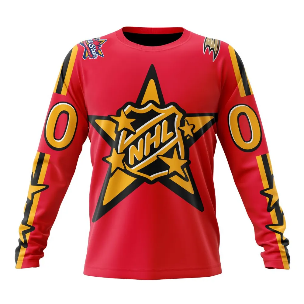 NHL Anaheim Ducks Personalized 2024 NHL All-Star Game Long Sleeved Sweatshirt 