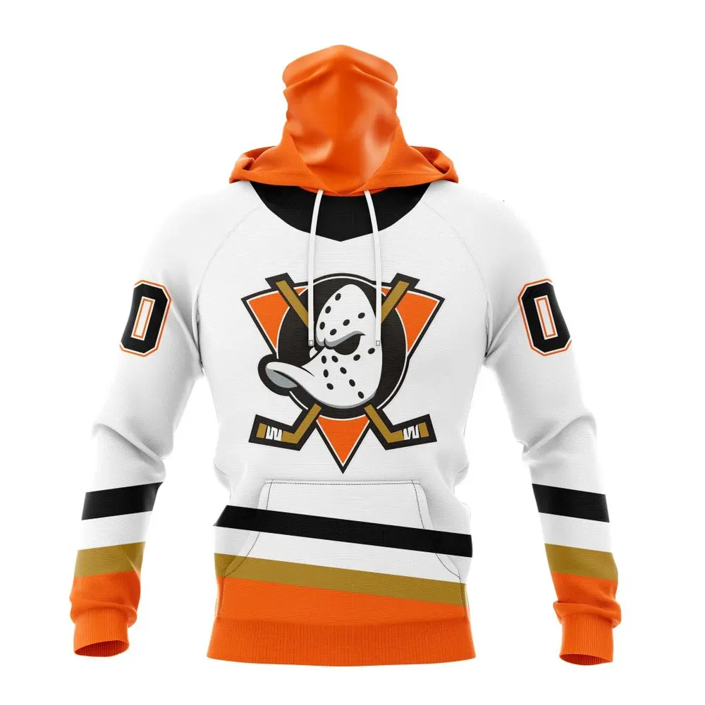 NHL Anaheim Ducks Reverse Retro Kits Mask Hoodie