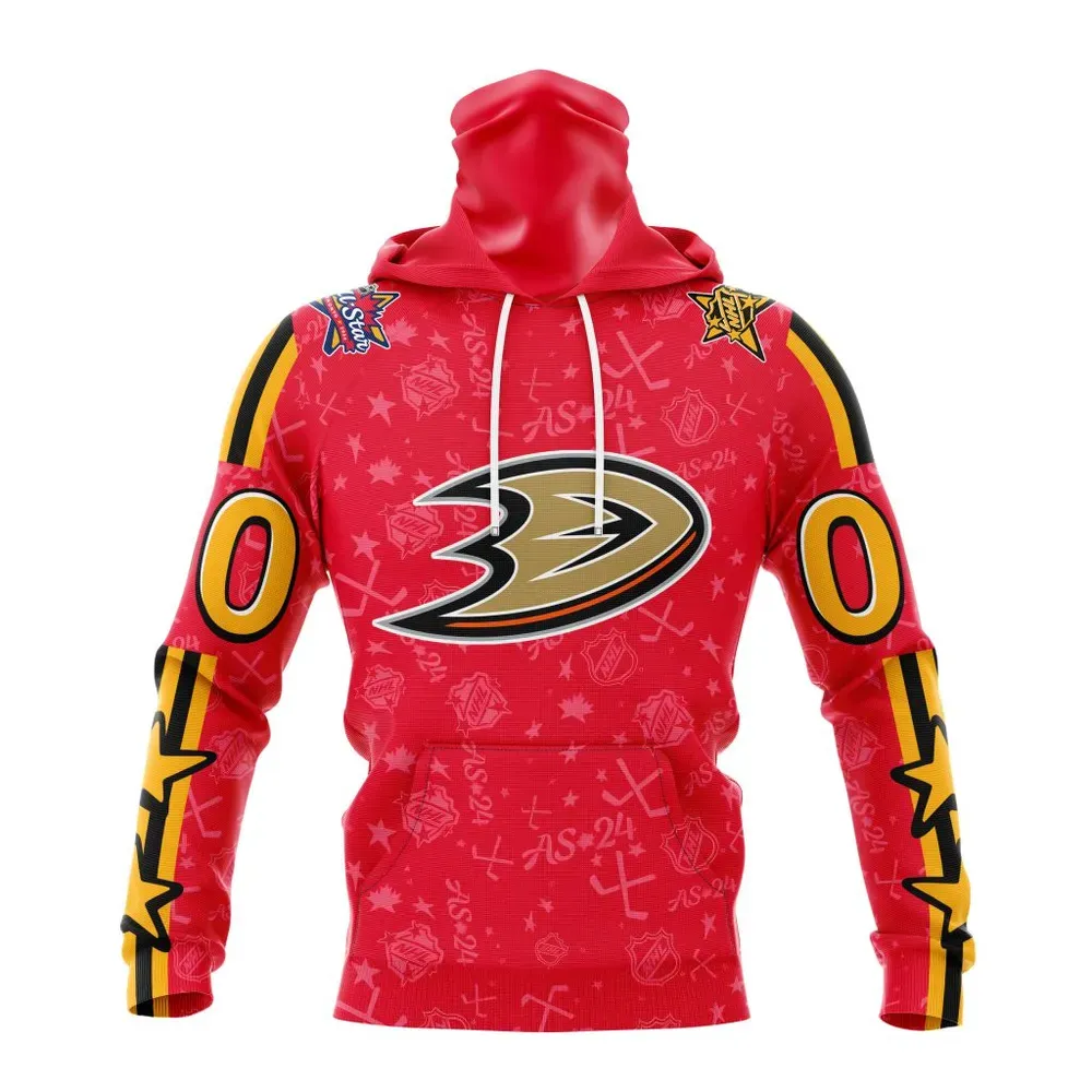 NHL Anaheim Ducks Special 2024 All-Star Game Design St2401 Mask Hoodie