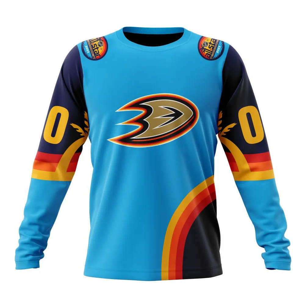 NHL Anaheim Ducks Special All-Star Game Design With Atlantic Ocean Long Sleeved Sweatshirt 