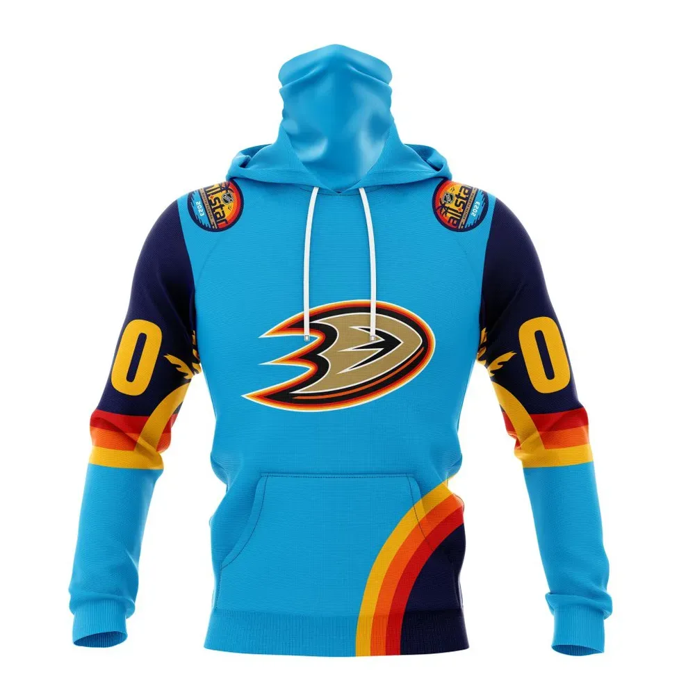 NHL Anaheim Ducks Special All-Star Game Design With Atlantic Ocean Mask Hoodie