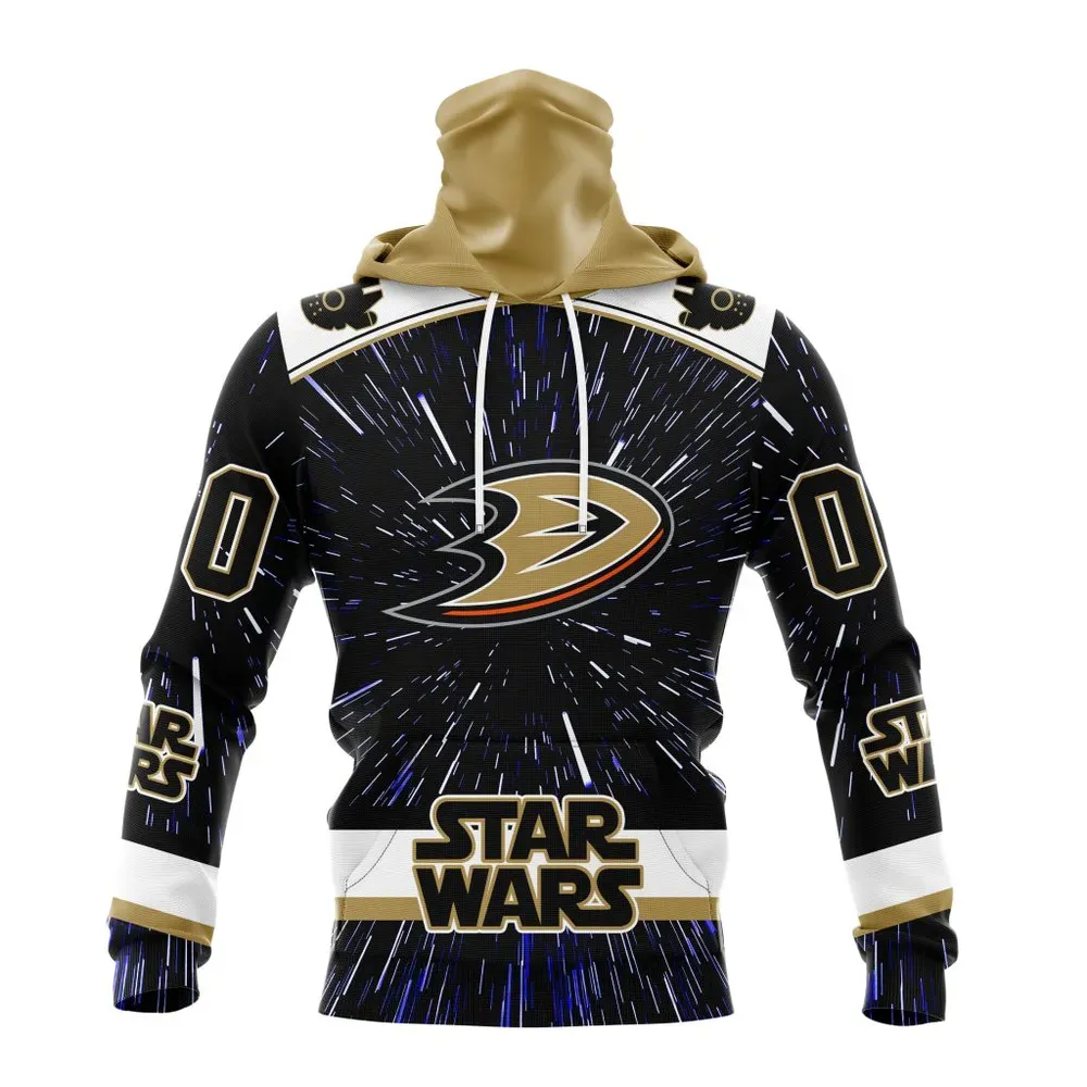 NHL Anaheim Ducks Special Star Wars Design St2303 Mask Hoodie