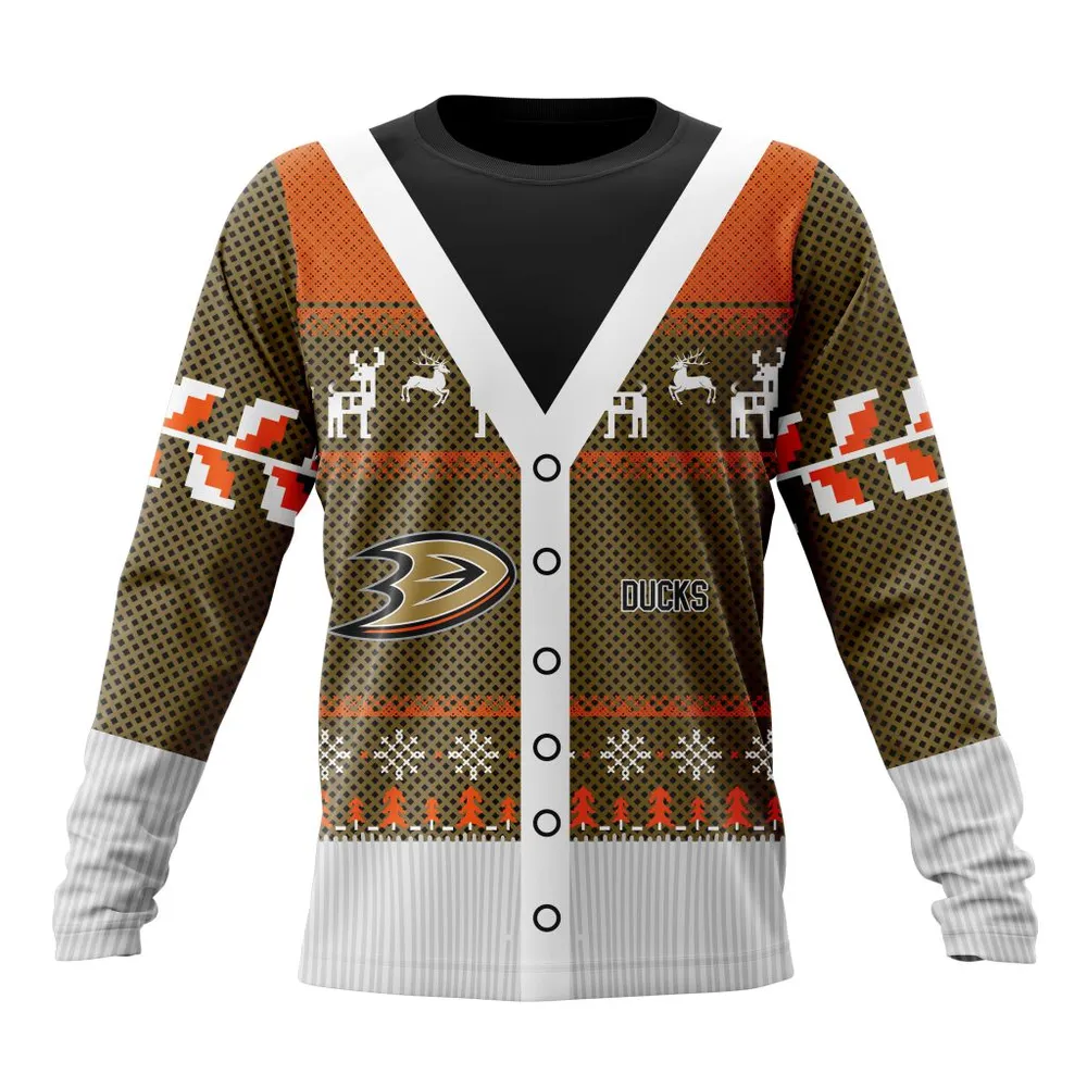 NHL Anaheim Ducks | Specialized Chrismas Season Long Sleeved Sweatshirt 