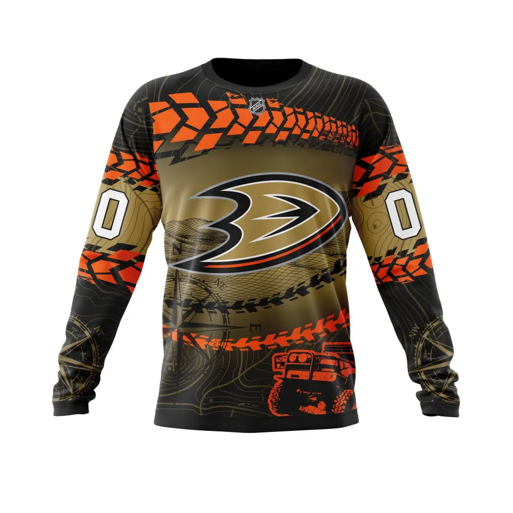 NHL Anaheim Ducks | Specialized Off Road Style St2201 Long Sleeved Sweatshirt 