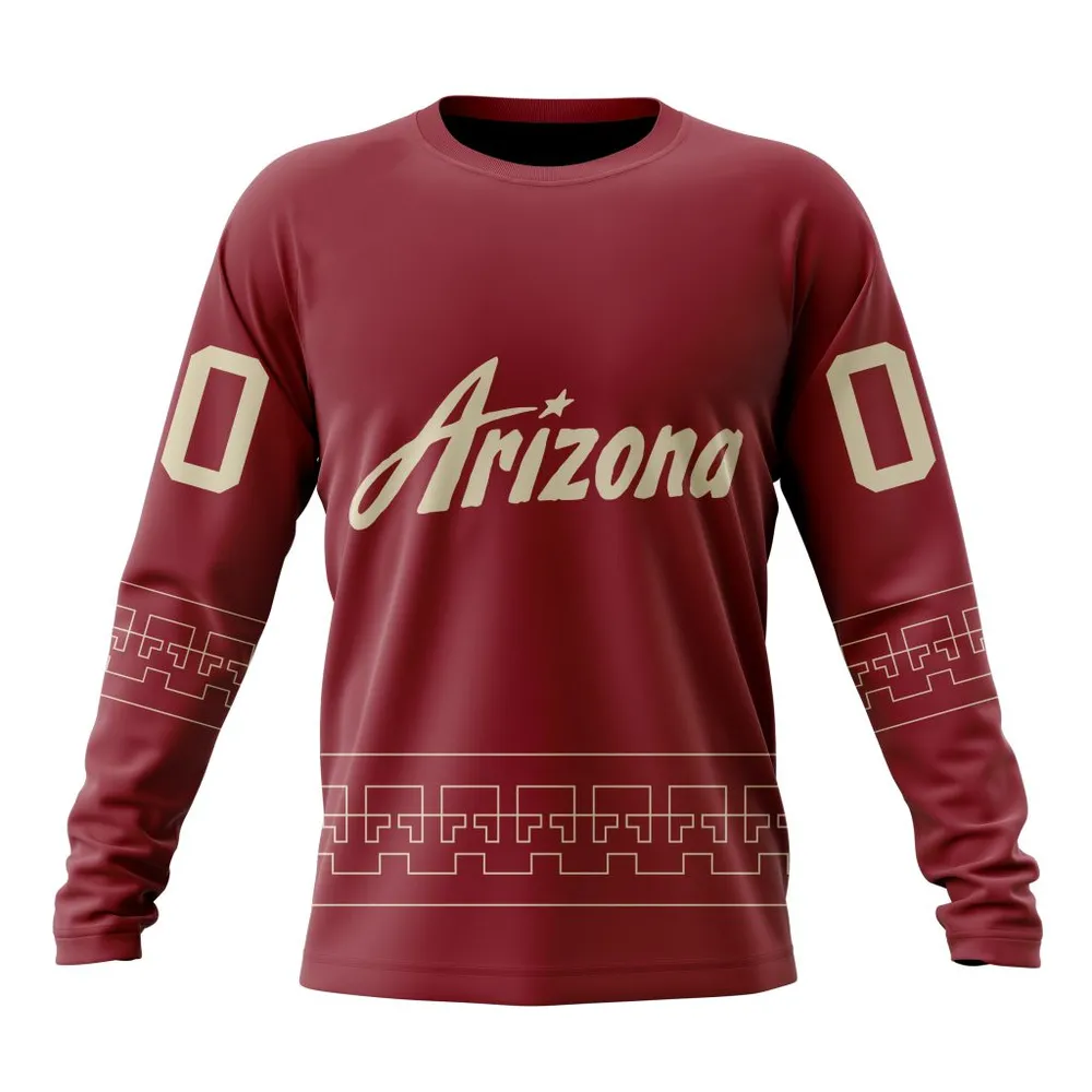 NHL Arizona Coyotes Desert Night 2023 Long Sleeved Sweatshirt 