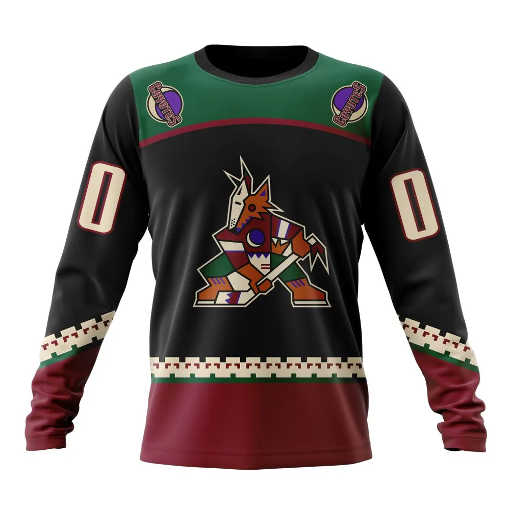 NHL Arizona Coyotes Home Kits Long Sleeved Sweatshirt 