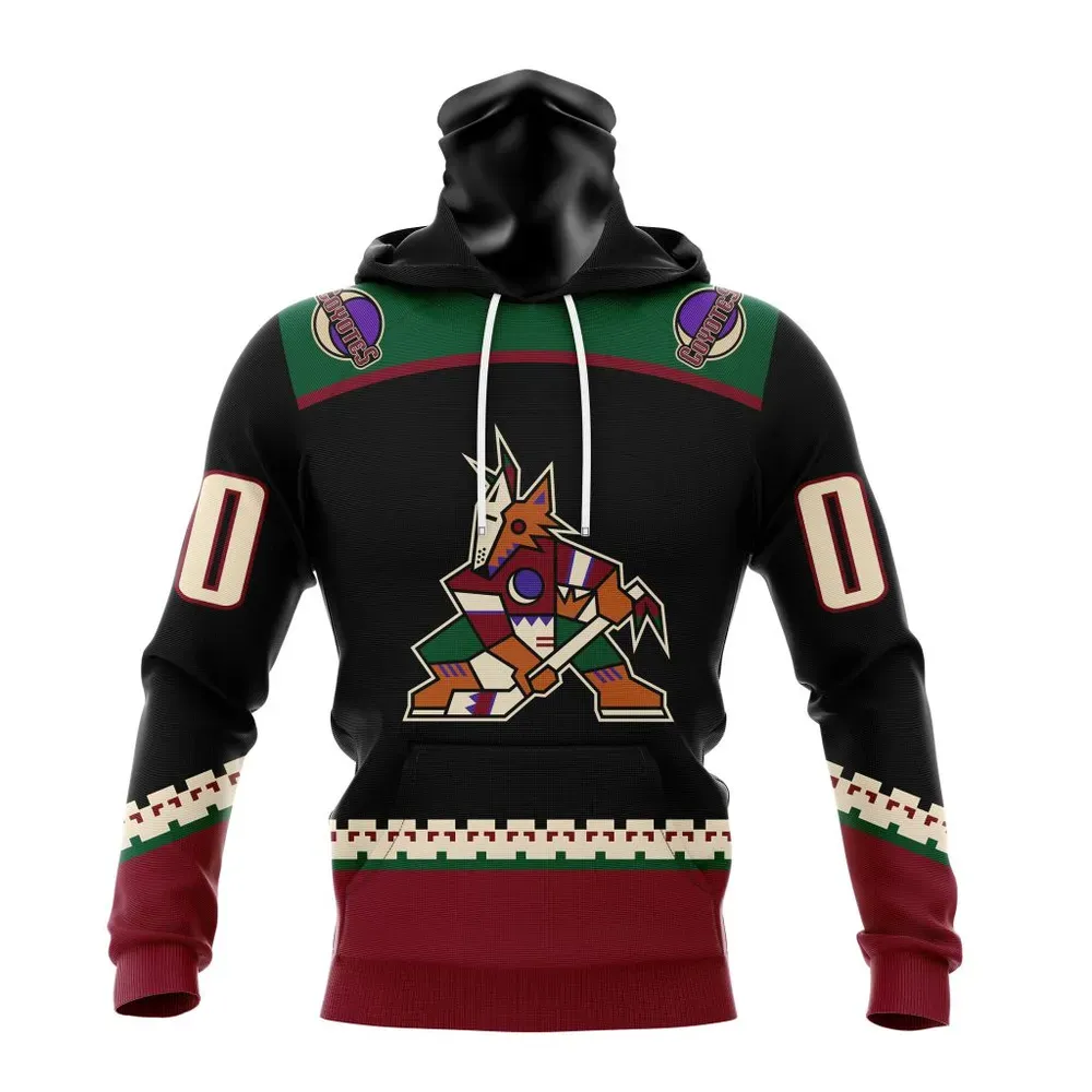 NHL Arizona Coyotes Home Kits Mask Hoodie