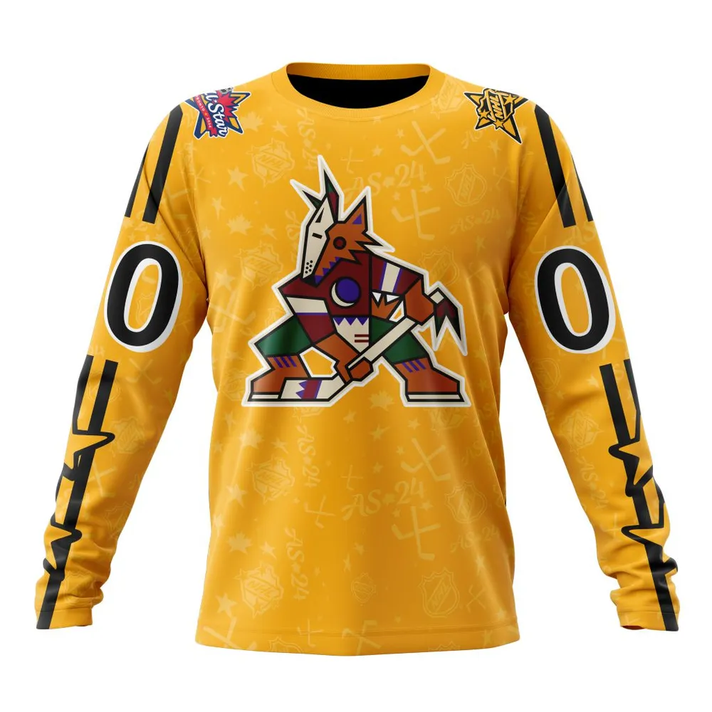 NHL Arizona Coyotes Special 2024 All-Star Game Design St2401 Long Sleeved Sweatshirt 