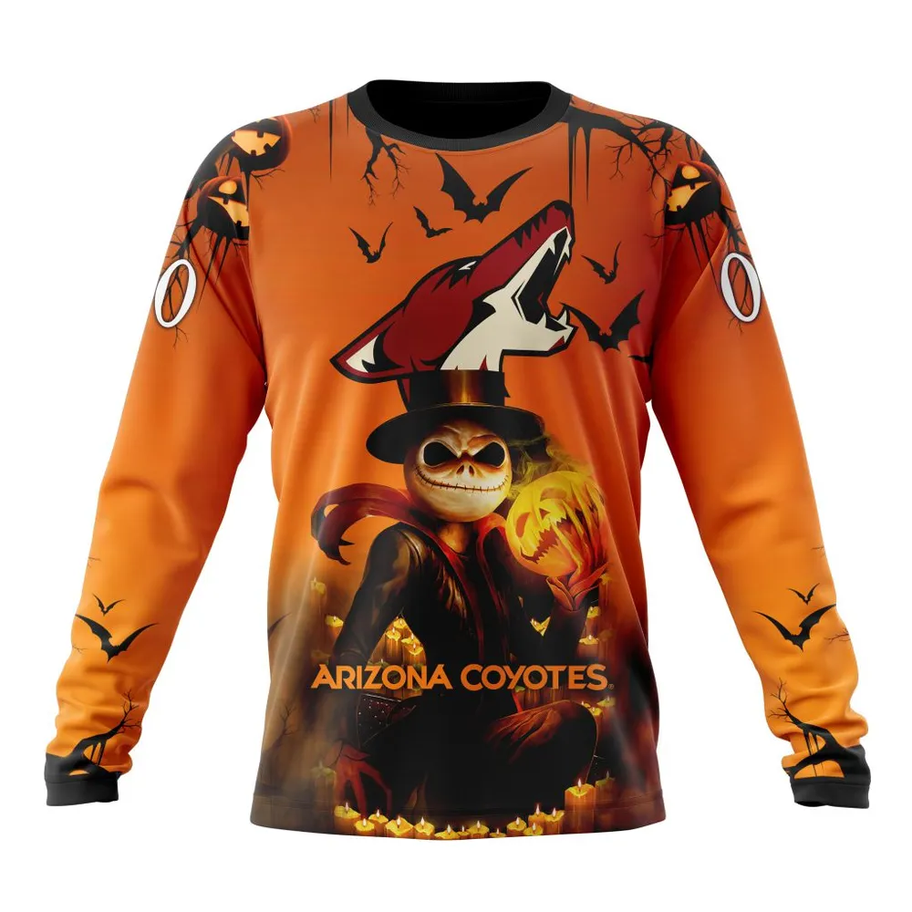 NHL Arizona Coyotes Special Halloween Concepts St2201 Long Sleeved Sweatshirt 