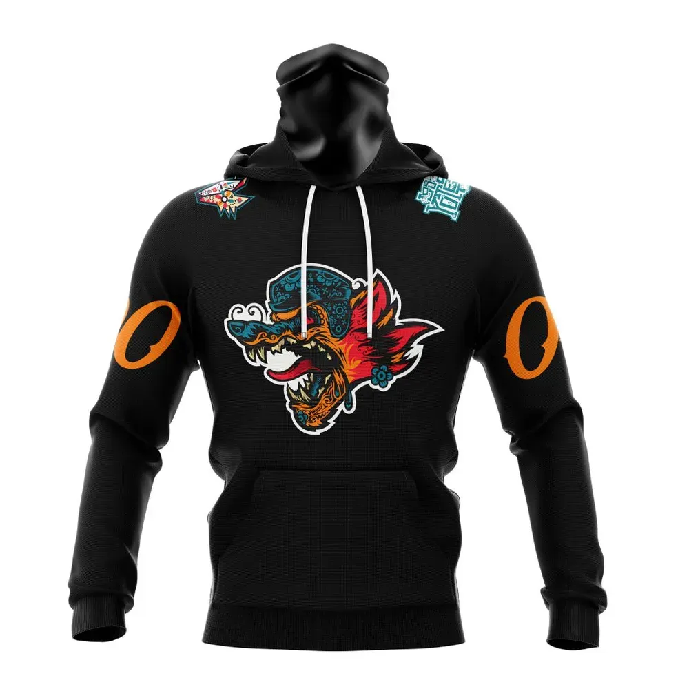 NHL Arizona Coyotes Special Los Yotes Kits Mask Hoodie