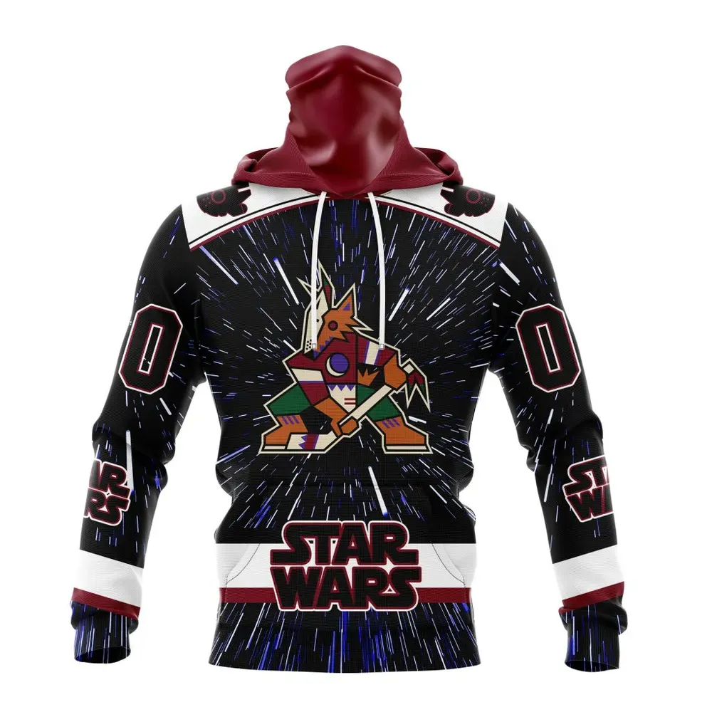 NHL Arizona Coyotes Special Star Wars Design St2303 Mask Hoodie