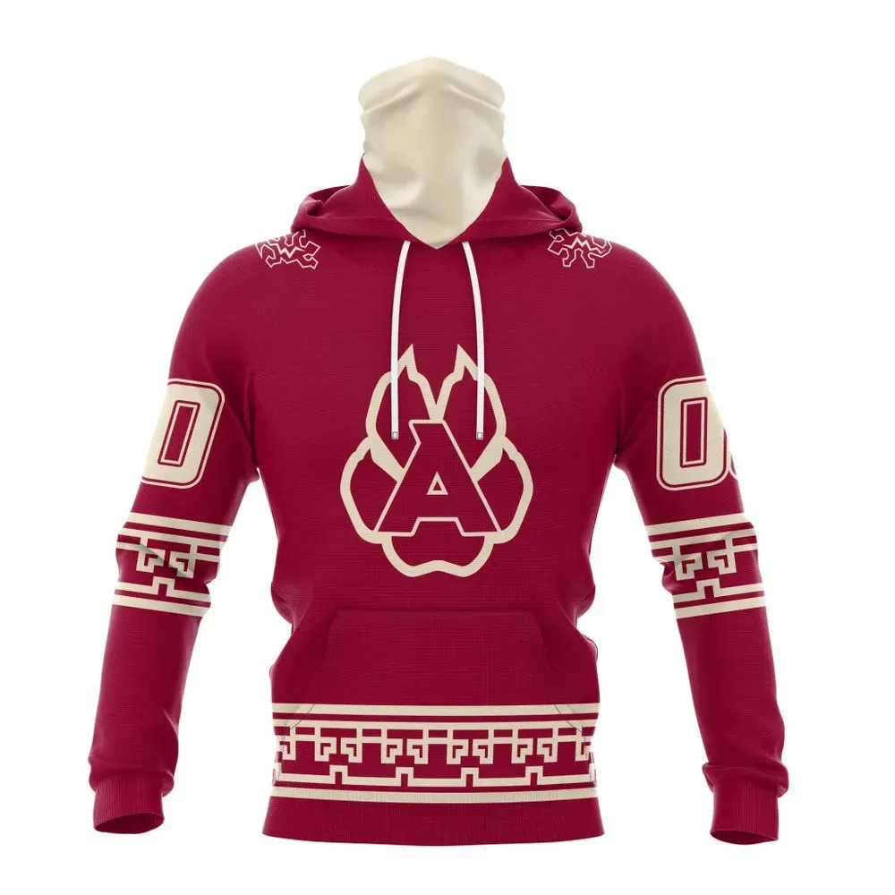 NHL Arizona Coyotes Special Two-Tone Design St2401 Mask Hoodie