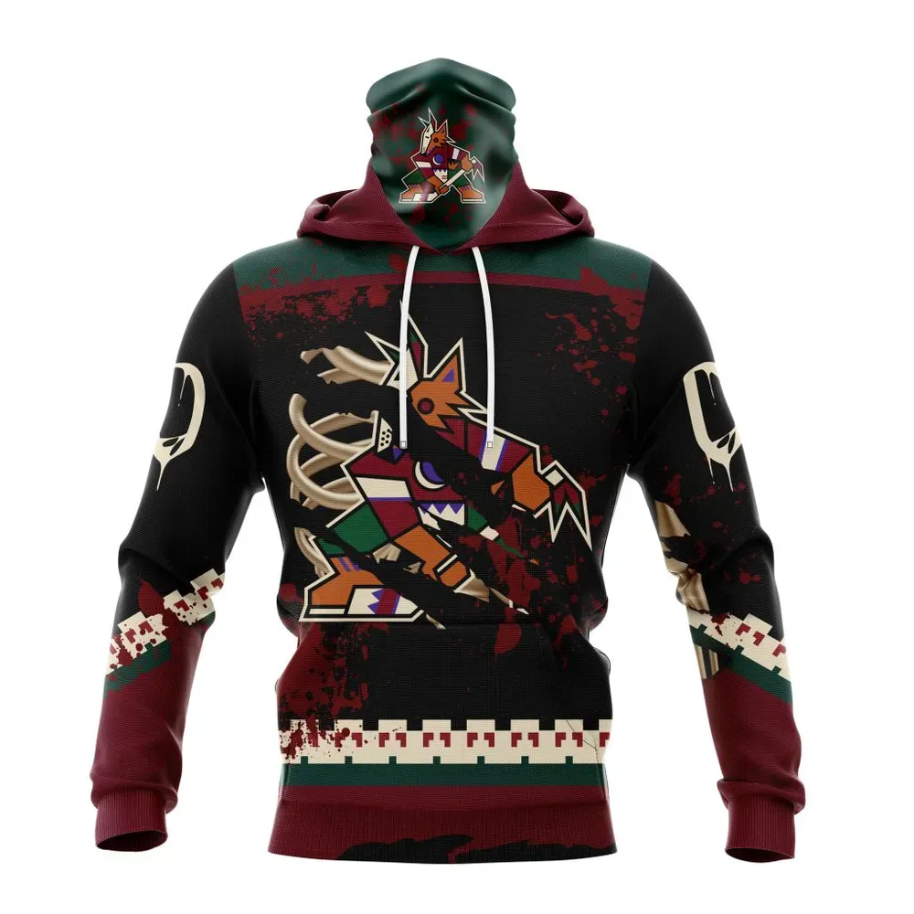 NHL Arizona Coyotes | Specialized Design Jersey With Your Ribs For Halloween Mask Hoodie