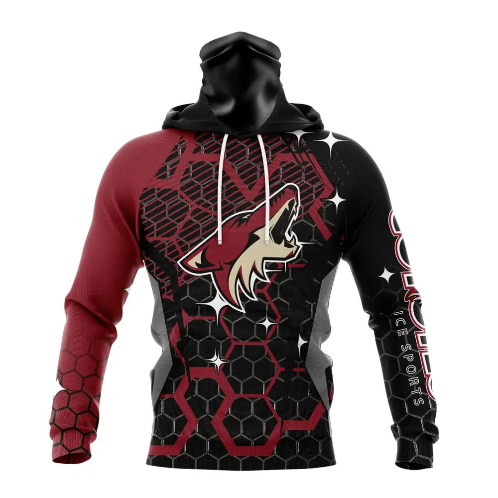 NHL Arizona Coyotes | Specialized Design With Motocross Syle V0222 Mask Hoodie