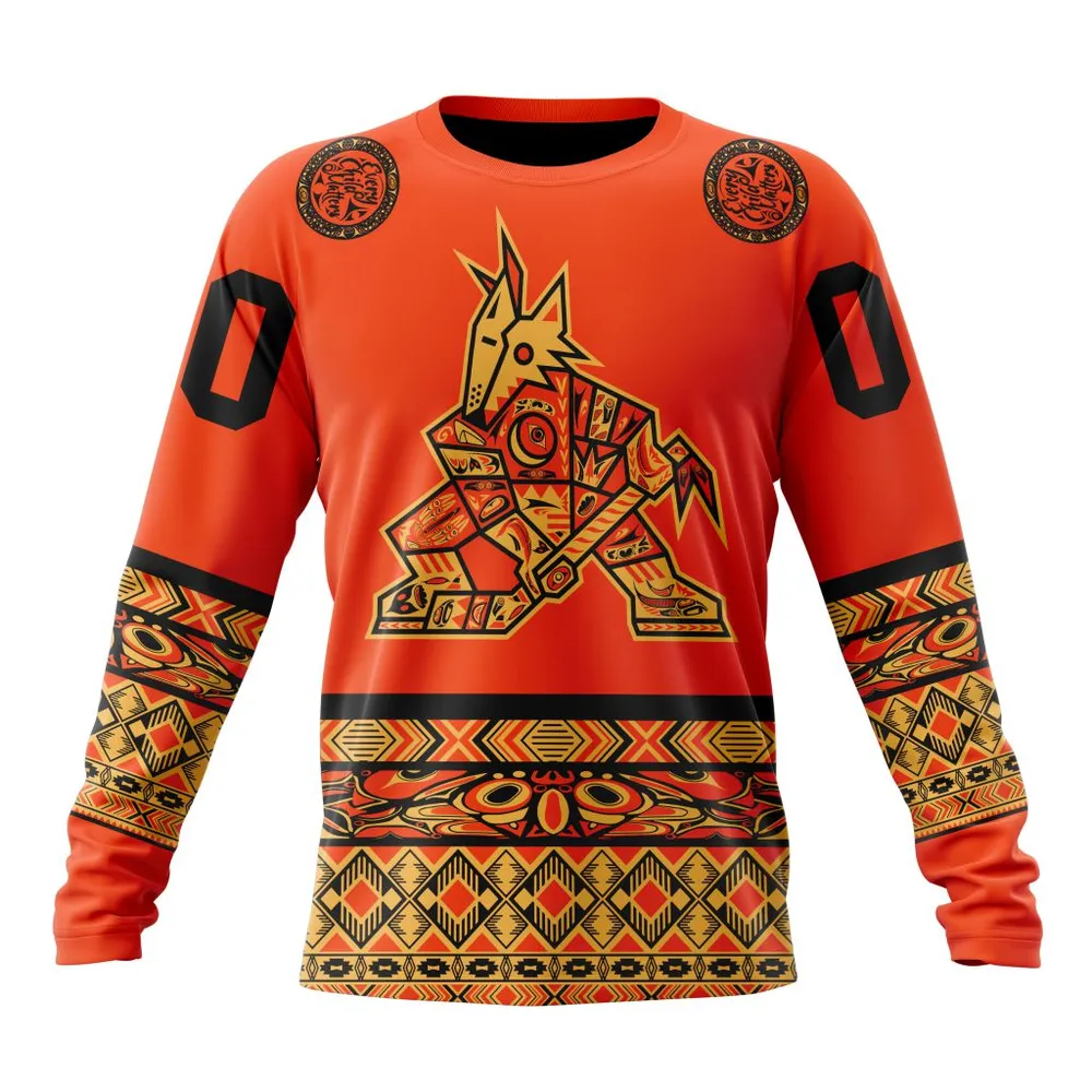 NHL Arizona Coyotes | Specialized National Day For Truth And Reconciliation Long Sleeved Sweatshirt 