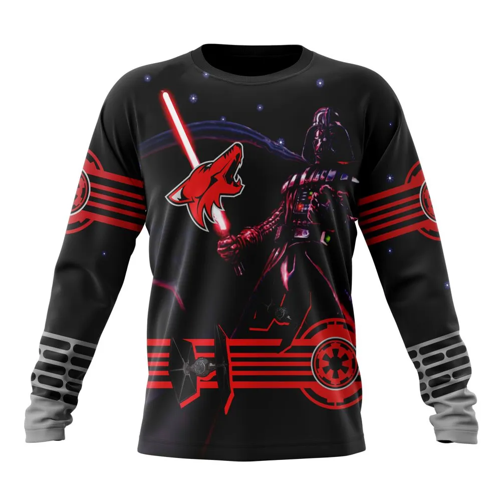 NHL Arizona Coyotes | Specialized Starwar Darth Vader Version Jersey Long Sleeved Sweatshirt 