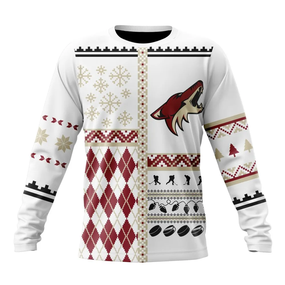 NHL Arizona Coyotes | Specialized Unisex Christmas Is Coming V01 Long Sleeved Sweatshirt 