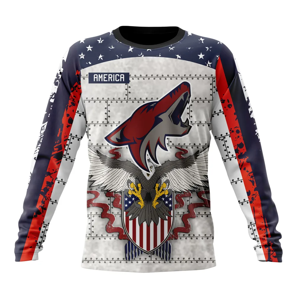 NHL Arizona Coyotes | Specialized Unisex In Us Concepts V0222 Long Sleeved Sweatshirt 