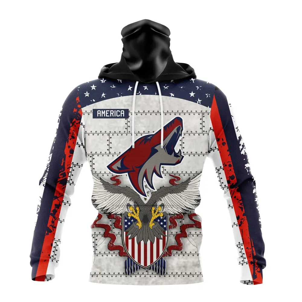 NHL Arizona Coyotes | Specialized Unisex In Us Concepts V0222 Mask Hoodie