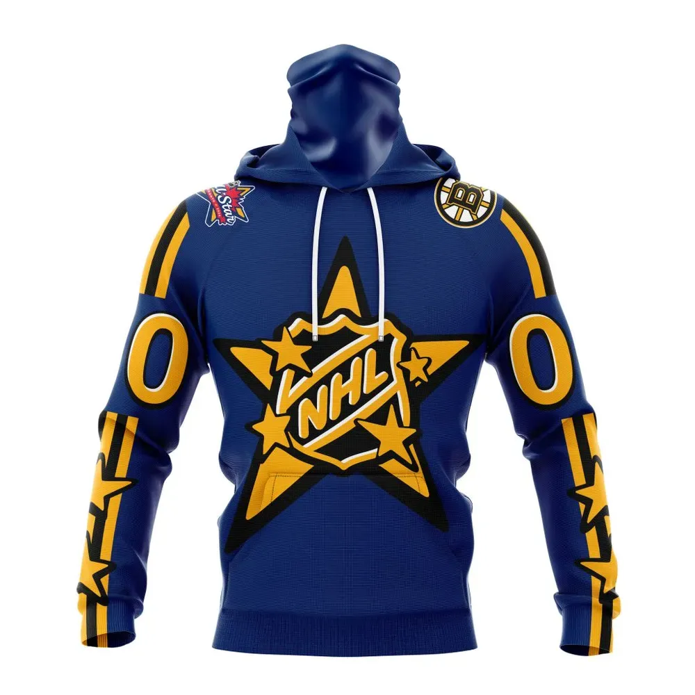 NHL Boston Bruins Personalized 2024 NHL All-Star Game Mask Hoodie