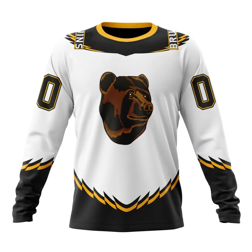 NHL Boston Bruins Reverse Retro Kits Long Sleeved Sweatshirt 