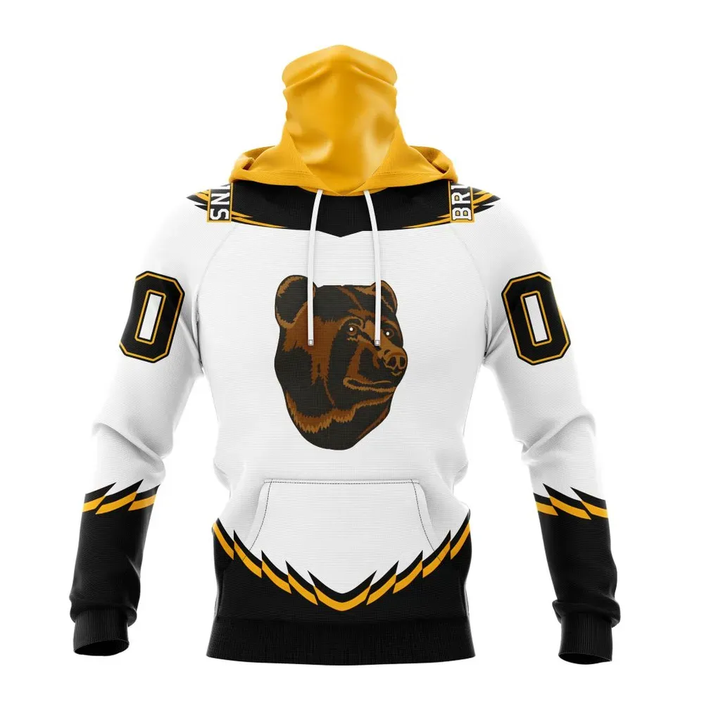 NHL Boston Bruins Reverse Retro Kits Mask Hoodie