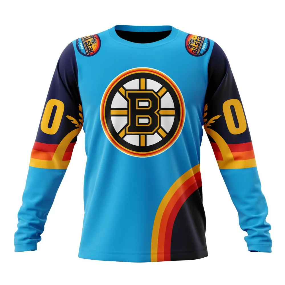 NHL Boston Bruins Special All-Star Game Design With Atlantic Ocean Long Sleeved Sweatshirt 