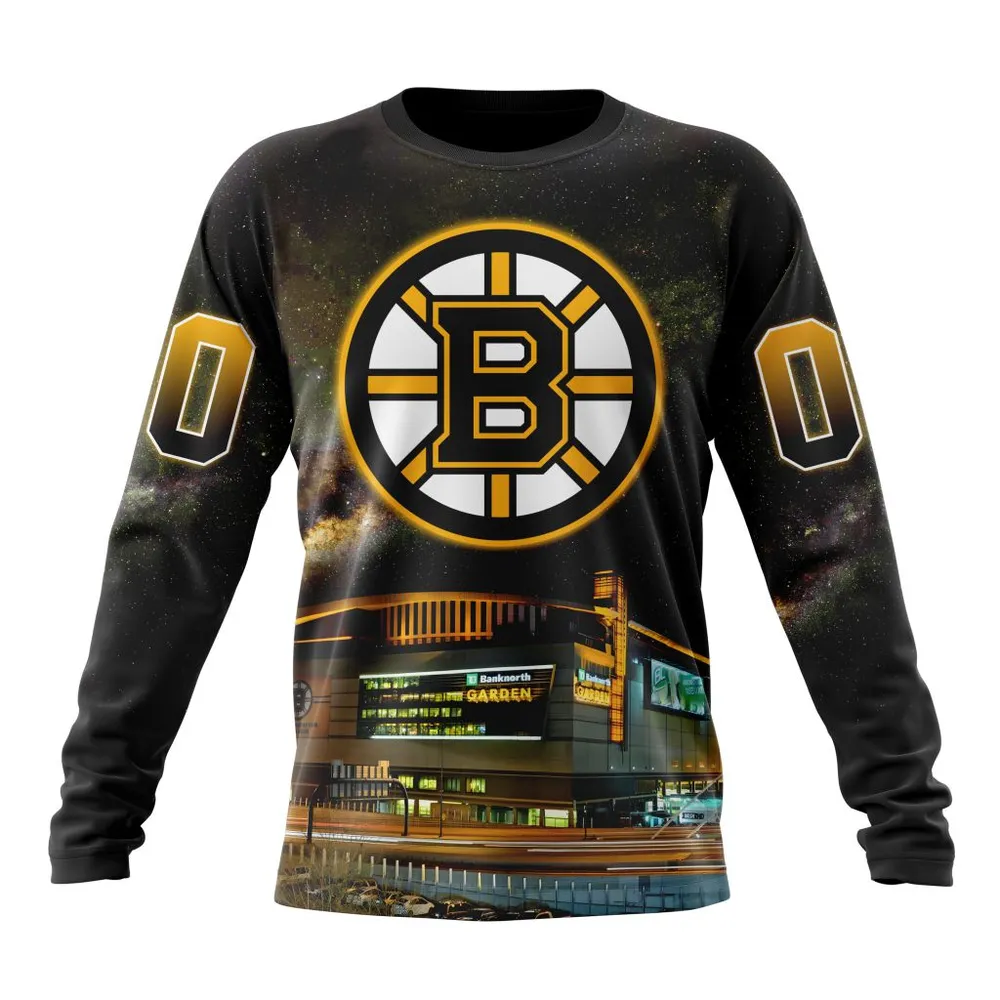 NHL Boston Bruins Special Design With Td Garden St2401 Long Sleeved Sweatshirt 