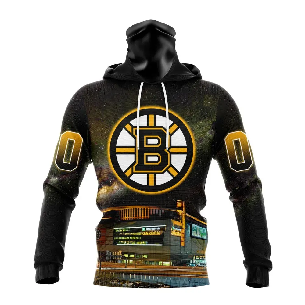 NHL Boston Bruins Special Design With Td Garden St2401 Mask Hoodie