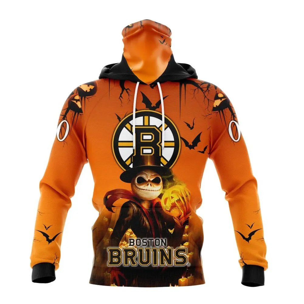 NHL Boston Bruins Special Halloween Concepts St2201 Mask Hoodie