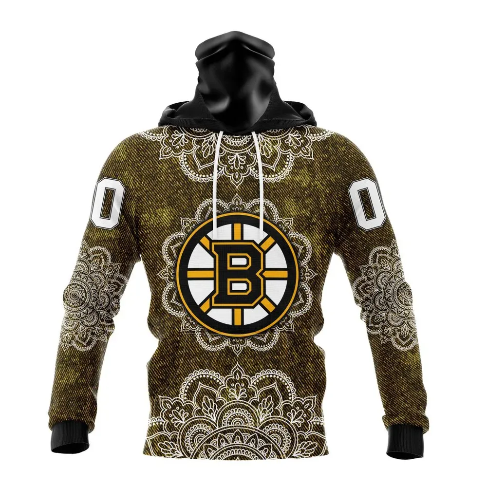 NHL Boston Bruins | Specialized Mandala Style St2201 Mask Hoodie