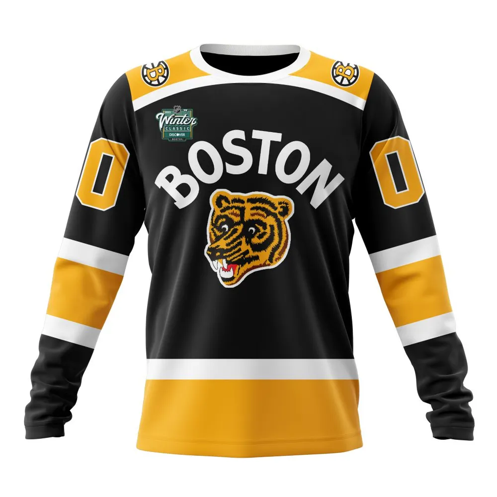 NHL Boston Bruins Winter Classic Concept Long Sleeved Sweatshirt 