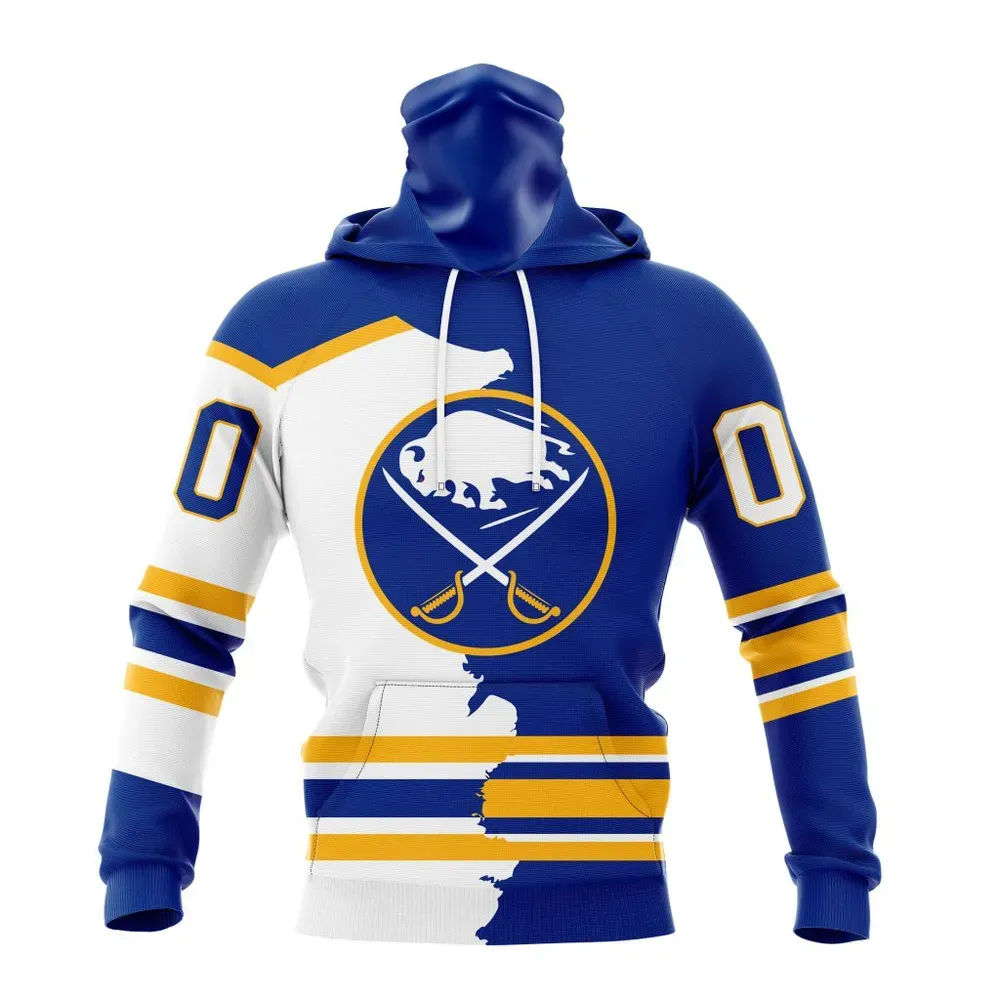 NHL Buffalo Sabres Personalize Home Mix Away Kits Mask Hoodie