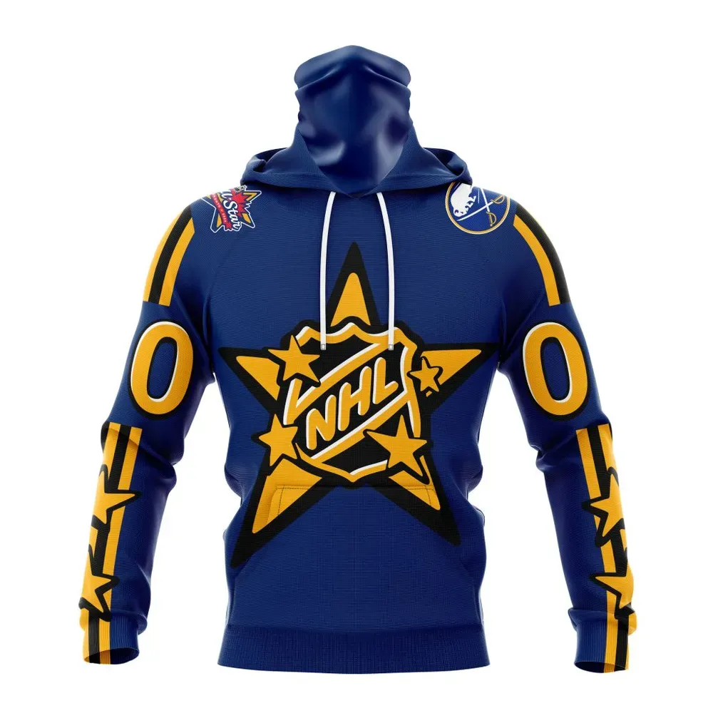 NHL Buffalo Sabres Personalized 2024 NHL All-Star Game Mask Hoodie