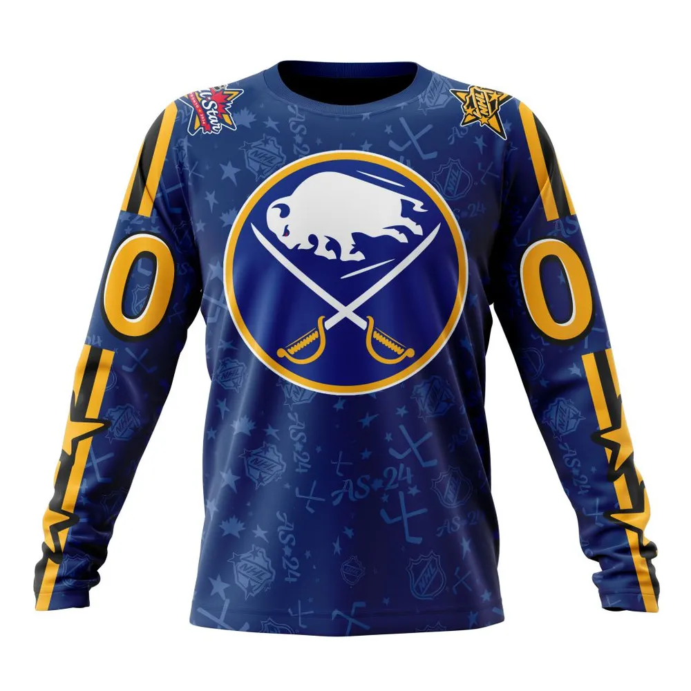 NHL Buffalo Sabres Special 2024 All-Star Game Design St2401 Long Sleeved Sweatshirt 