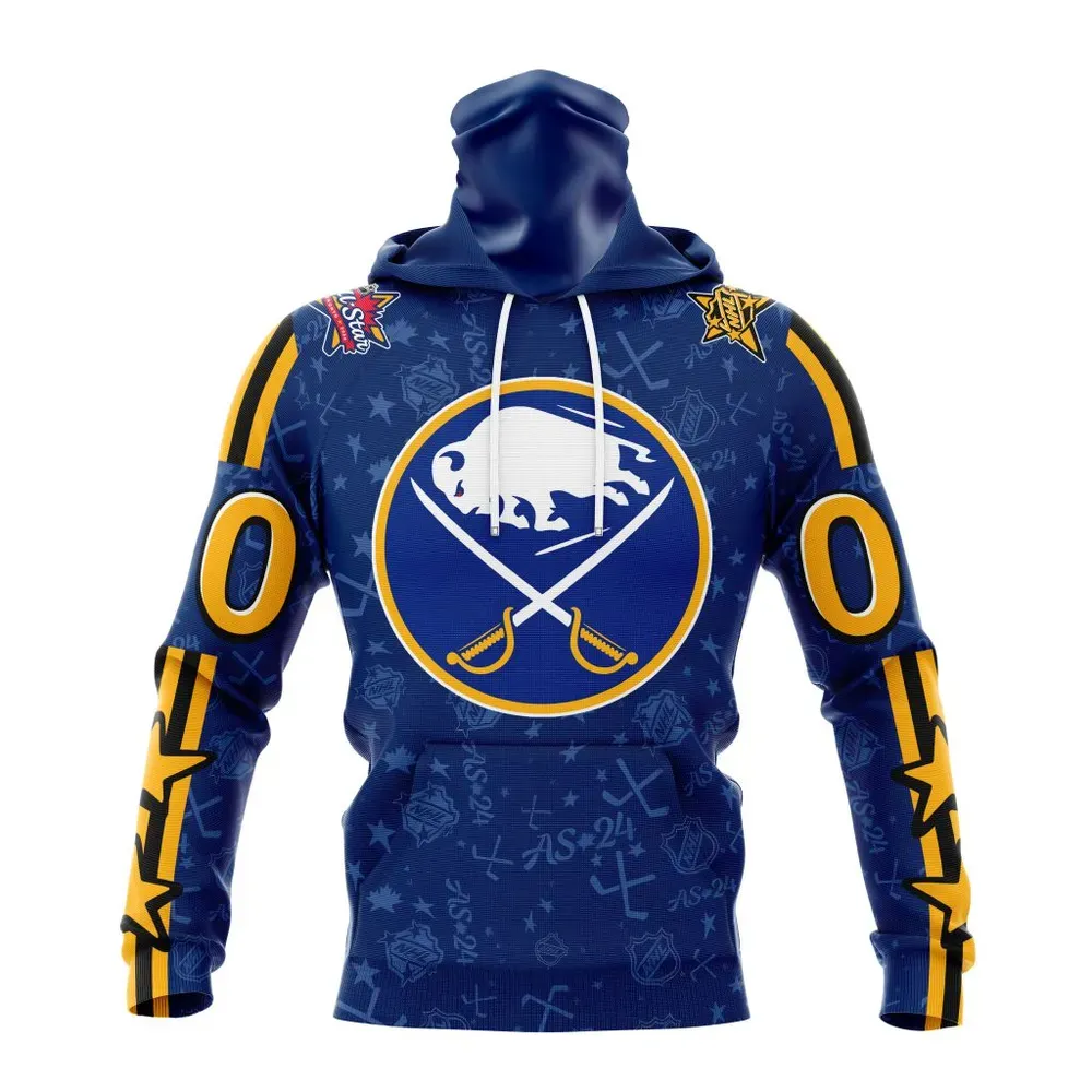 NHL Buffalo Sabres Special 2024 All-Star Game Design St2401 Mask Hoodie