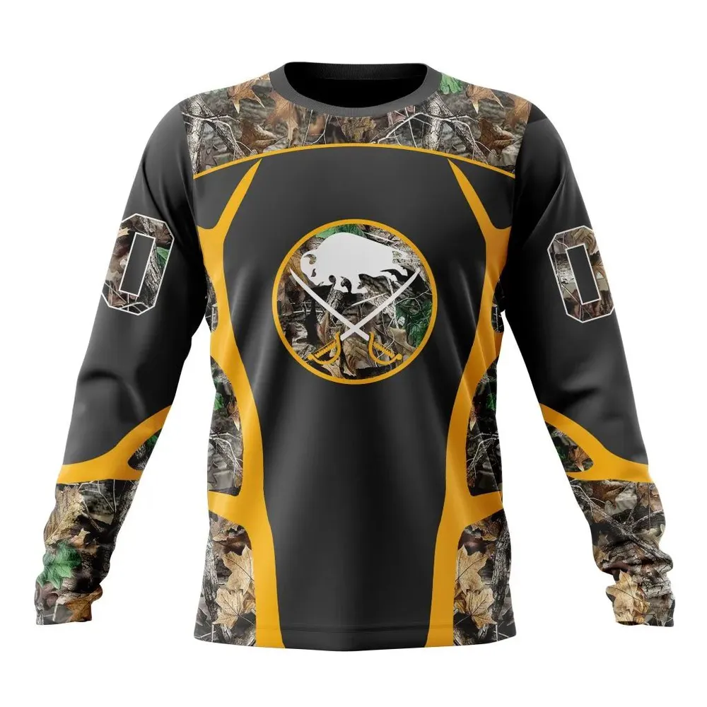 NHL Buffalo Sabres Special Camo Hunting Design V2302 Long Sleeved Sweatshirt 