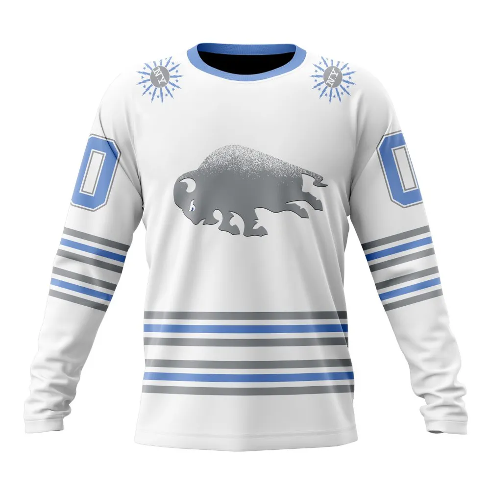 NHL Buffalo Sabres Special City Connect Design St2402 Long Sleeved Sweatshirt 