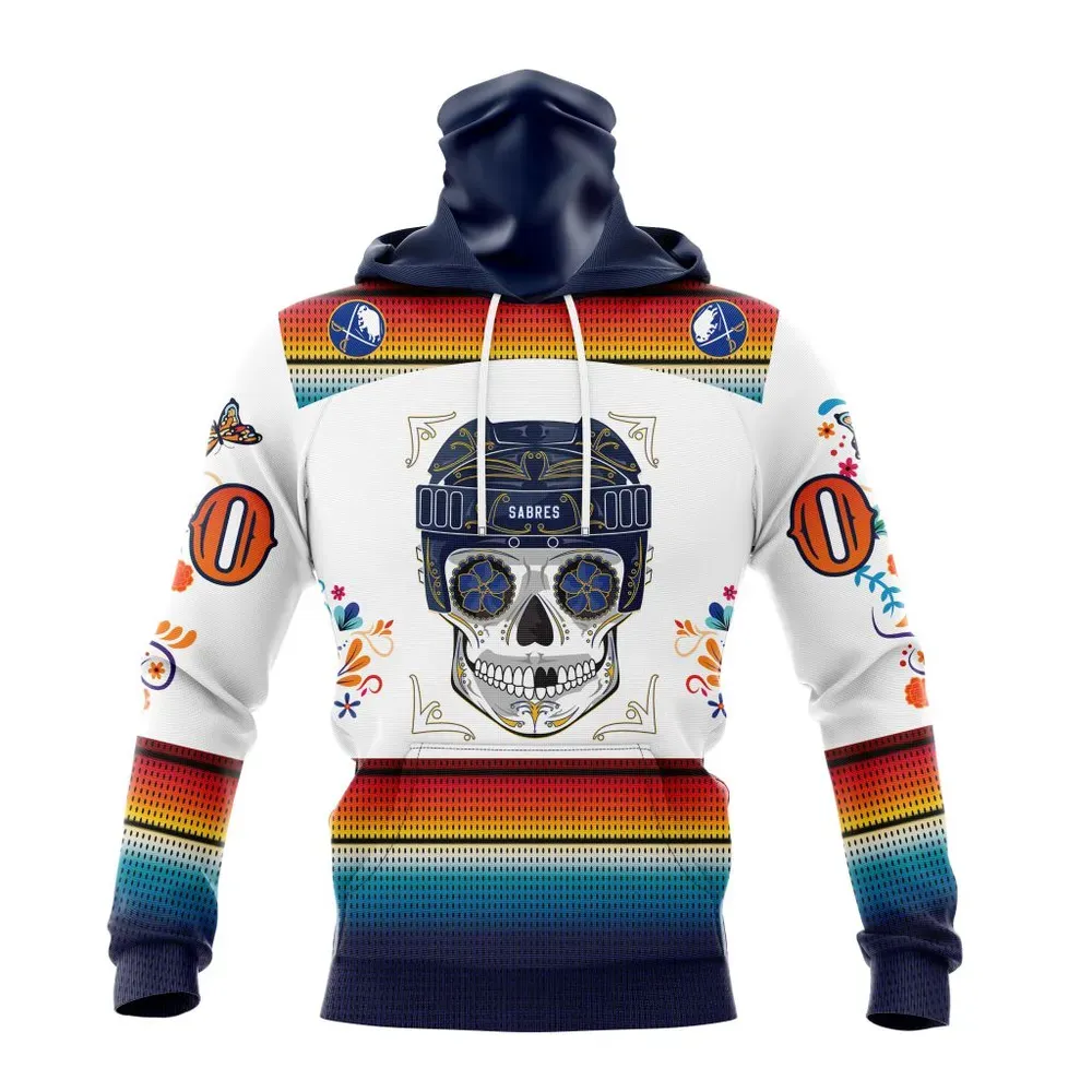 NHL Buffalo Sabres Special Design For Dia De Los Muertos St2301 Mask Hoodie