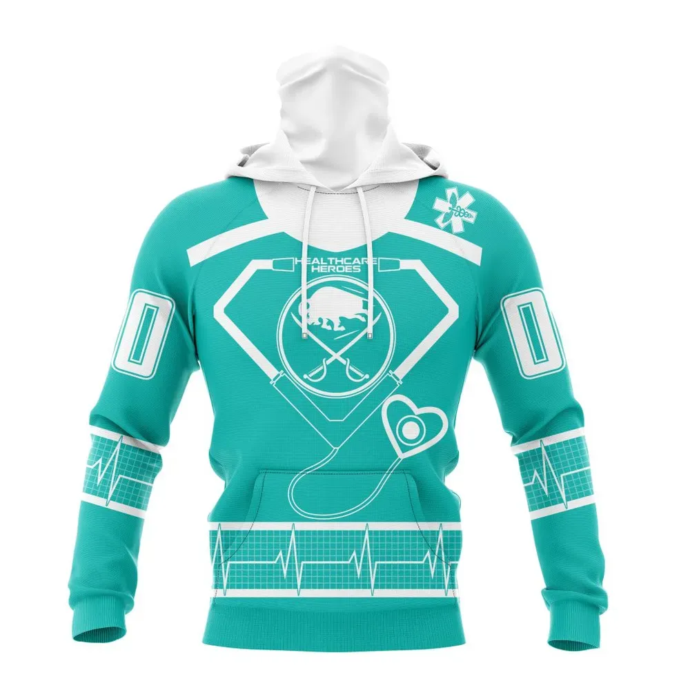 NHL Buffalo Sabres Special Design Honoring Healthcare Heroes St2301 Mask Hoodie