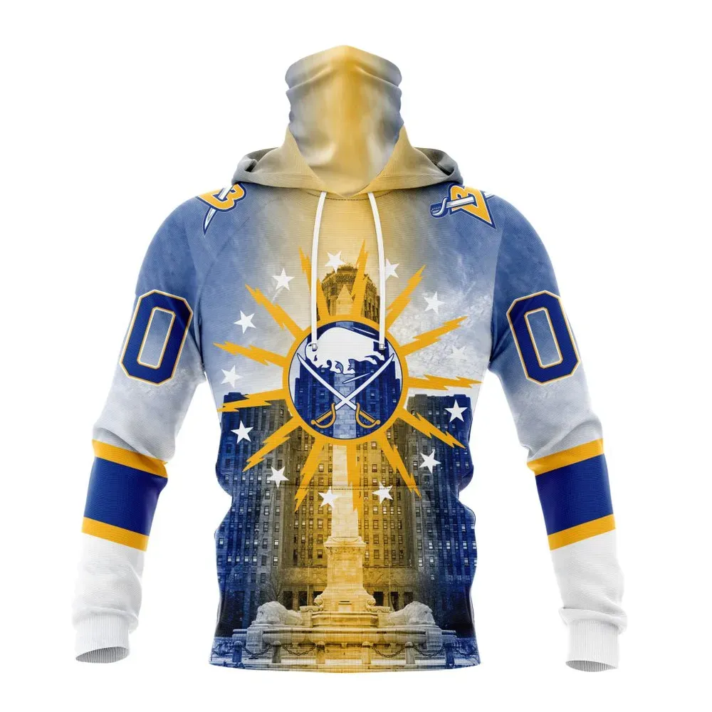 NHL Buffalo Sabres Special Design With Buffalo City Hall St2301 Mask Hoodie