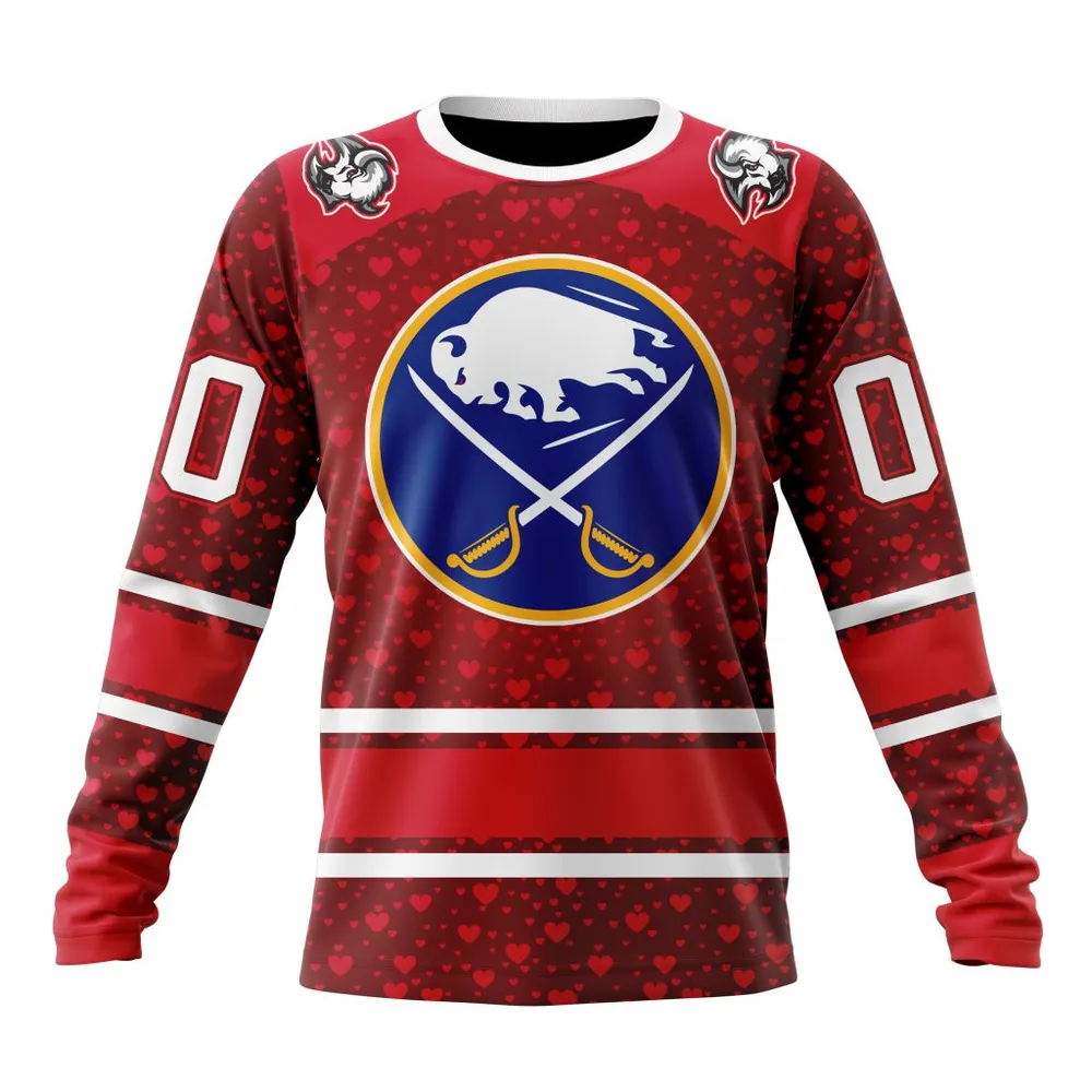 NHL Buffalo Sabres Special Gift For Valentines Day St2401 Long Sleeved Sweatshirt 