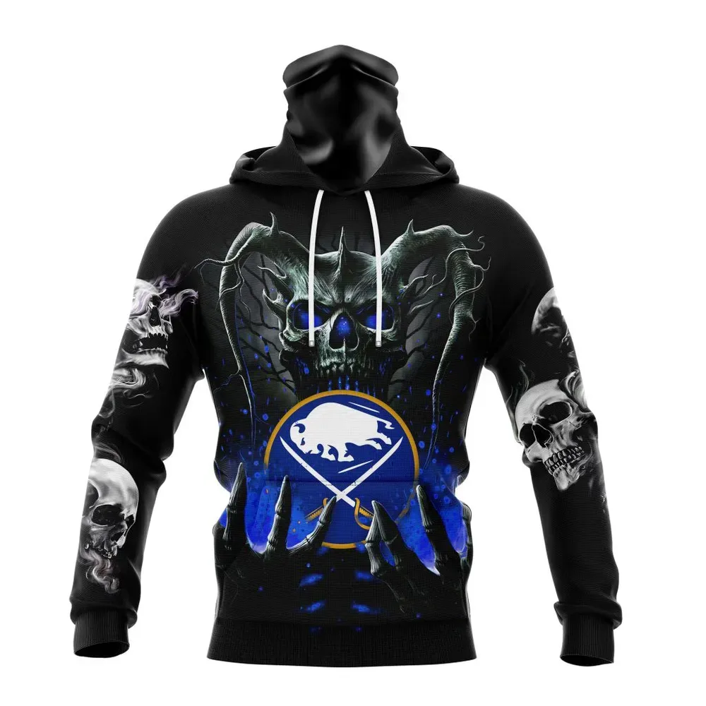 NHL Buffalo Sabres Special Skull Art Design St2301 Mask Hoodie