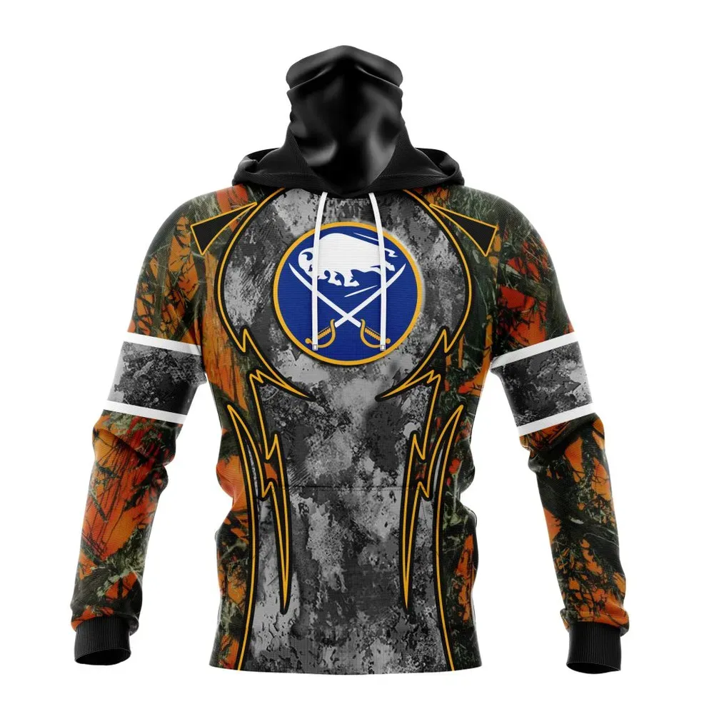 NHL Buffalo Sabres | Specialized Design Wih Camo Concepts For Hungting In Forest Mask Hoodie