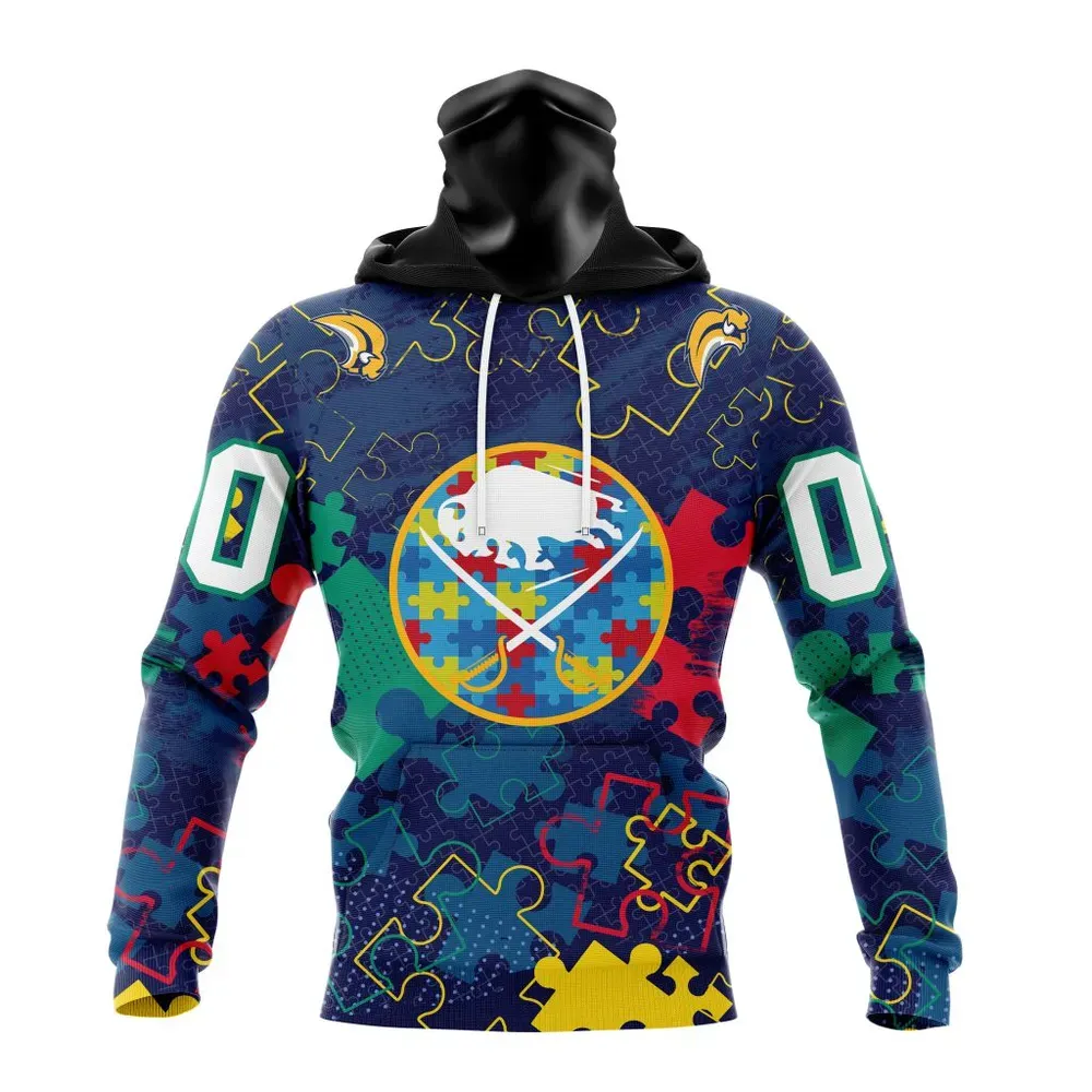 NHL Buffalo Sabres | Specialized Fearless Aganst Autism Mask Hoodie