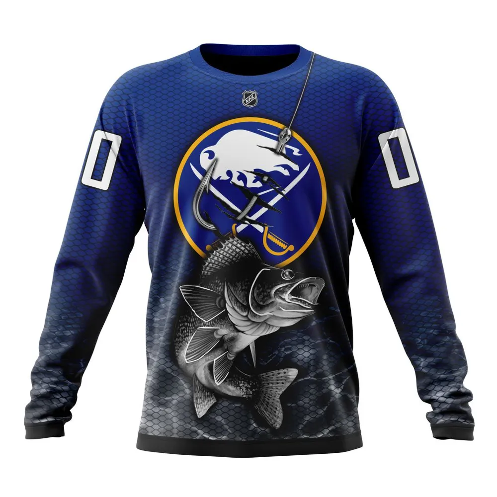 NHL Buffalo Sabres | Specialized Fishing Style St2201 Long Sleeved Sweatshirt 