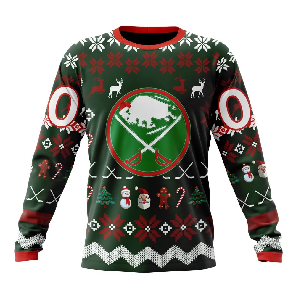 NHL Buffalo Sabres | Specialized Unisex Christmas Is Coming Long Sleeved Sweatshirt 