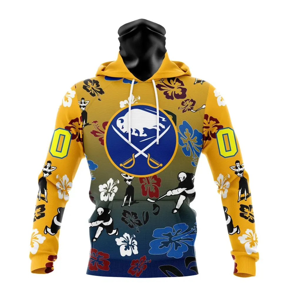 NHL Buffalo Sabres X Hawaii Specialized Design For Hawaiia V0122 Mask Hoodie