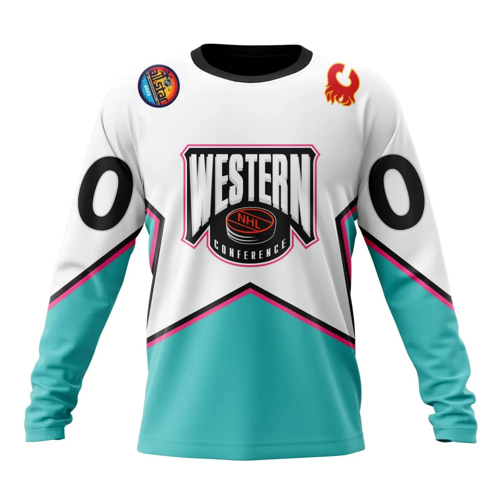 NHL Calgary Flames All-Star Western Conference 2023 Long Sleeved Sweatshirt 